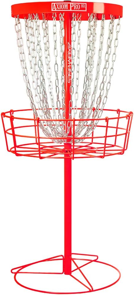 Red Axiom Pro HD disc golf basket